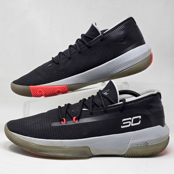 Under Armour Men\'s Curry 3Zer0 3 Black Basketball Shoes 3022048-003 Size 11.5 main image 6